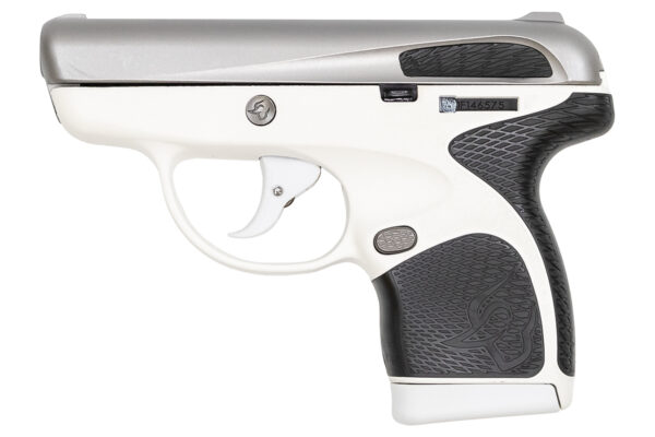 Taurus Spectrum .380 Auto White/Stainless Pistol with Black Grips - Image 2
