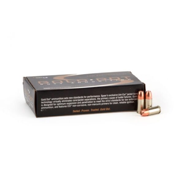 SPEER GOLD DOT 9MM 124 GRAIN +P JHP - Image 2