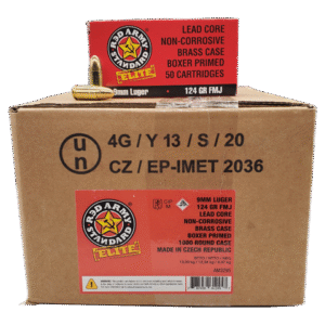 9mm - Red Army Standard Elite 124 Grain FMJ 1000rd Case