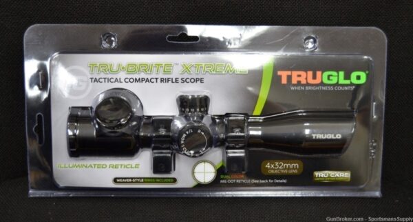 Truglo Tru-Brite Xteme Tactica Cmpt Dual Color Mil Dot 4x32mm
