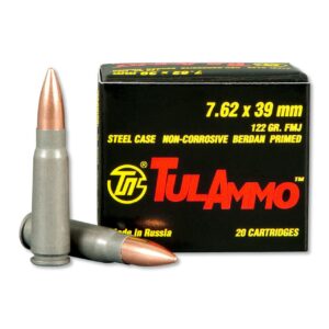 TulAmmo 7.62x39 122GR 1000RD Case UPC: 814950015010
